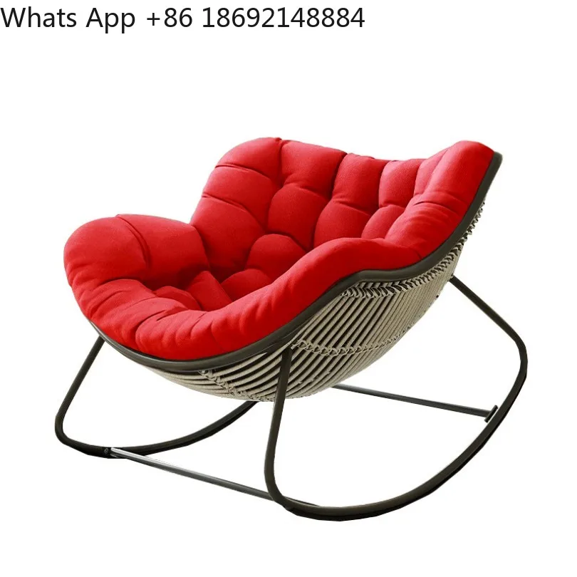 Integrated rocking chair seat cushion, single sofa hanging basket indoor and outdoor general cushion, waterproof/120 100 10cm - view 3