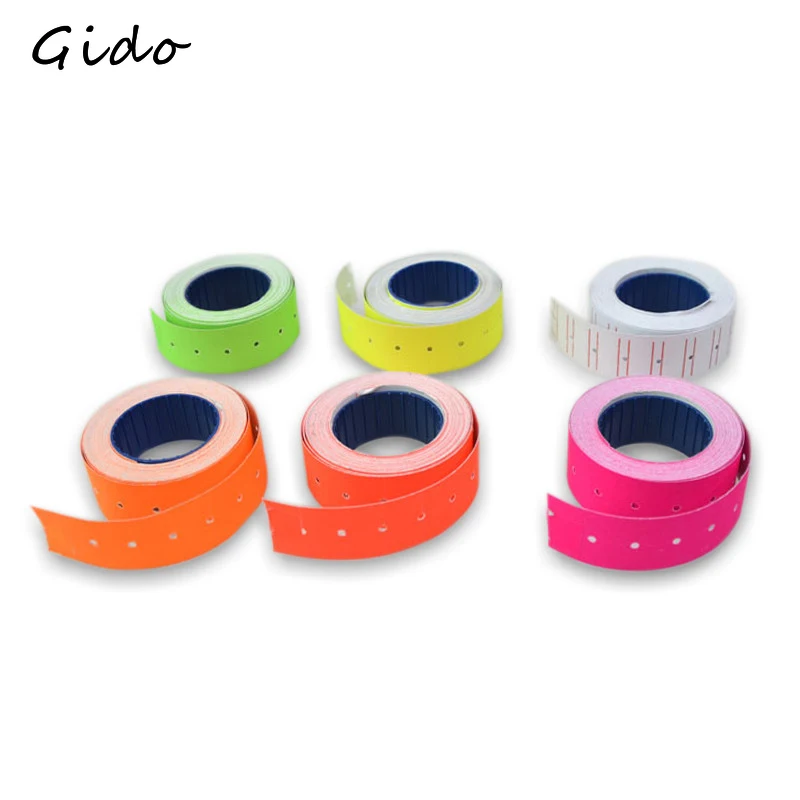 500pcs/roll Colorful Price Label Paper Tag Mark Sticker For MX-5500 Labeller 6 Color Suitable for grocery