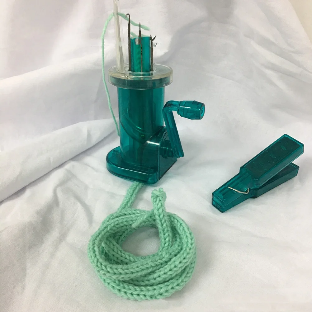 

1Set Hand Knitting Mill Simple Manual Winding Machine DIY Braider Tool Spool Knitter for Spiral Loop and Stonework