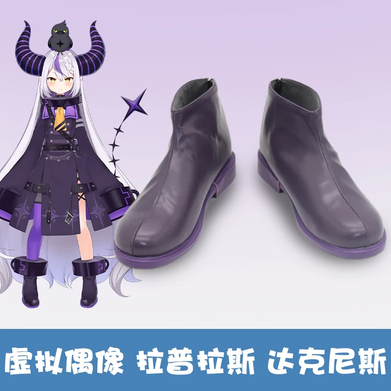 

La Darknesss Cosplay Shoes VTuber HoloX Darknesss Cosplay Shoes Boots For Hallowmas Party Outfit Women Men Adult