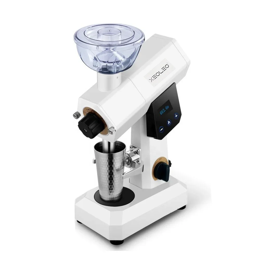 

Stainless Steel Electric Coffee Grinder 200g Coffee Beans Grinder Ghost Teeth Filter Coffee Milling Machine 150W With LCD