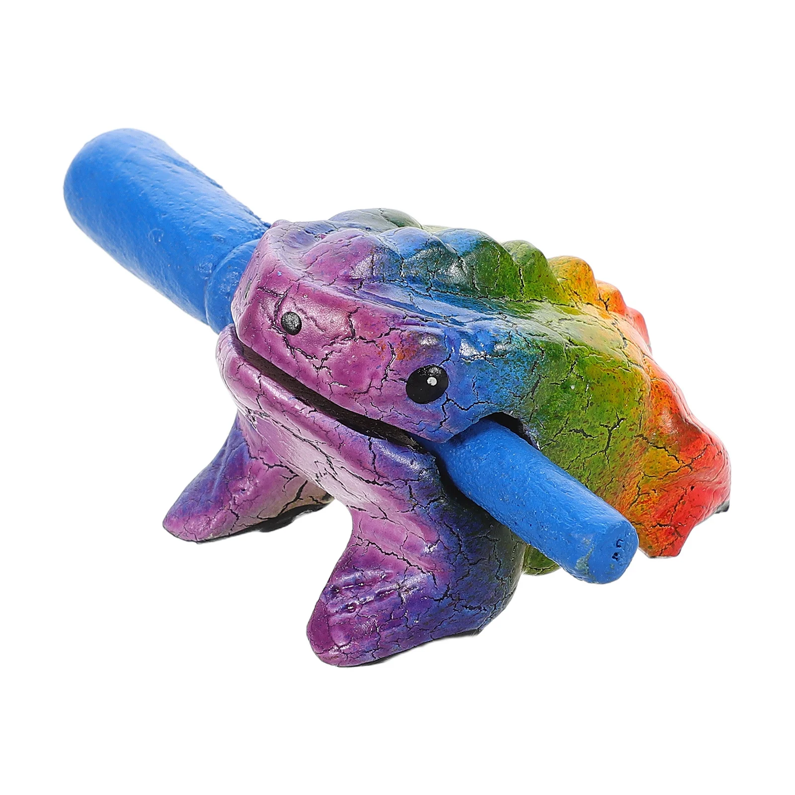 

Wooden Frog Rasp Musical Instruments Unique Design Long Lasting Colorful Fun Educational Tool for Children and Adults Small