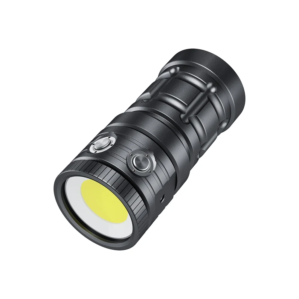 Professional Diving Flashlight Underwater Lighting Diving Strobe Light 10000LM 100m Searchlight COB Strong Waterproof LED Light