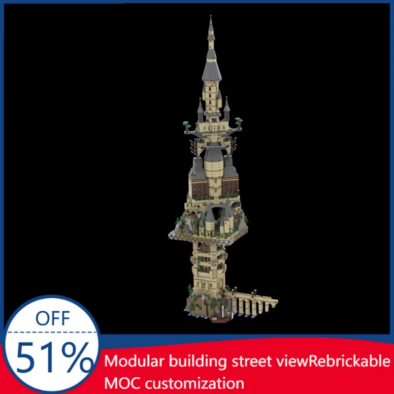 2892Pcs Rotating Towers Alternate Model Of 71043 Hogwarts Castle Building Blocks Educational Diy Assembly Toy Gifts Magic Fans