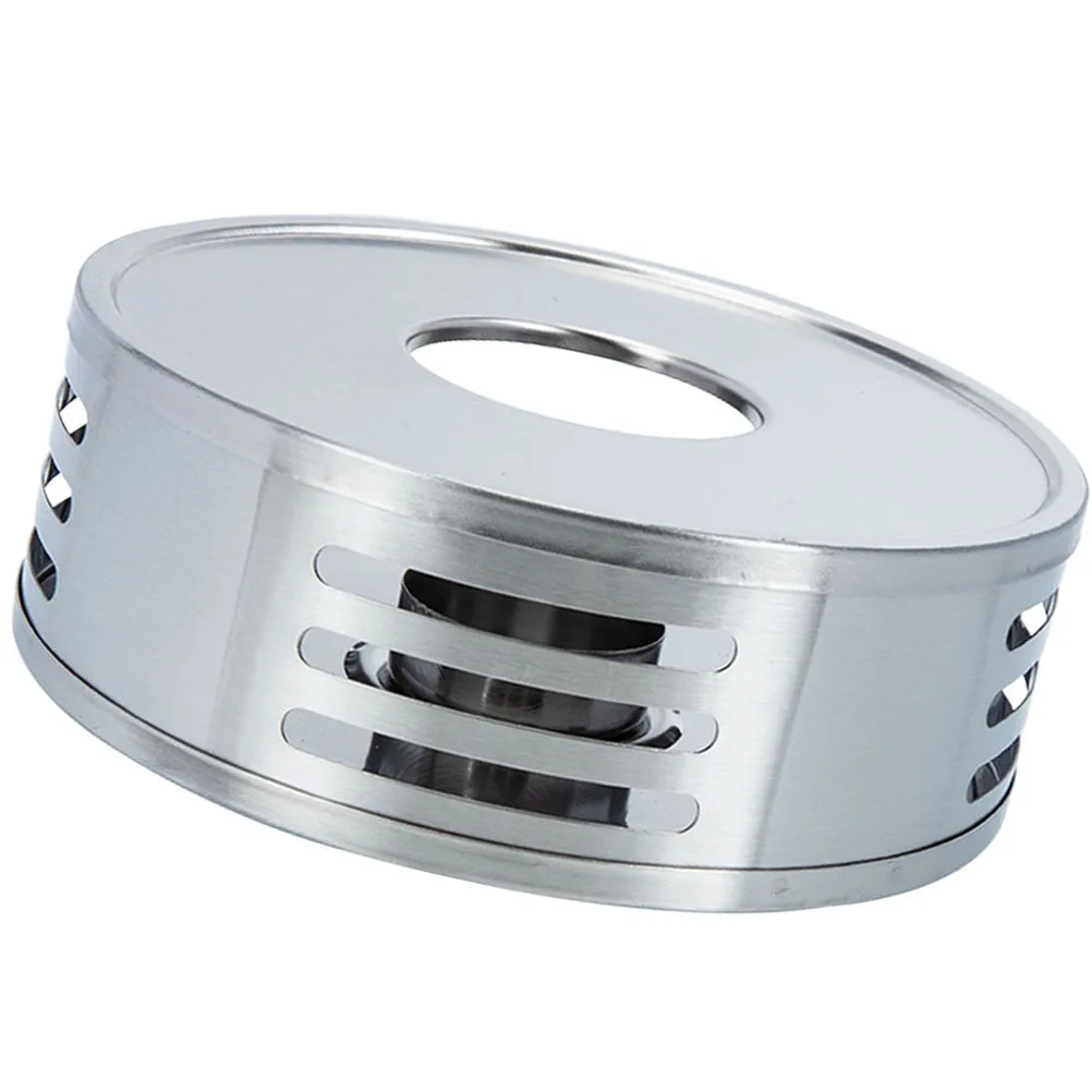 

Modern Hollow Tea Stove Stainless Steel Teapot Warmer Stable Non-Slip Base for Tea House Home Use Teapot Warmer