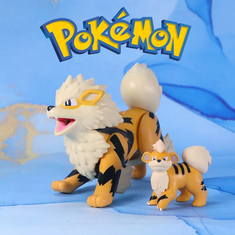 WCT Official Growlithe Arcanine Figure Pokemon Collectible Model Toy view 3