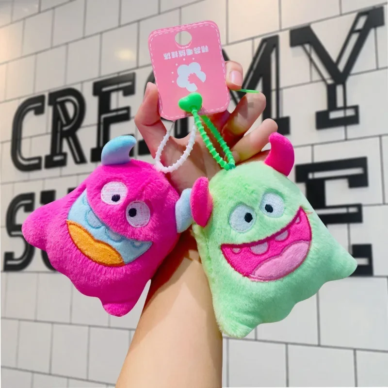 2024 New Cartoon Cute Plush Big Tooth Creative Keychain Keychain Student School Bag Pendant Children’s Birthday Gift