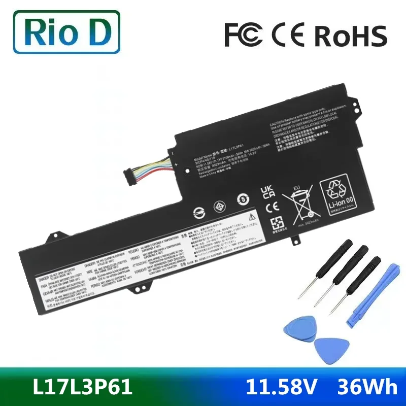 

L17L3P61 L17C3P61 L17M3P61 Laptop Battery For Lenovo IdeaPad 320S-13IKB,Yoga 720-12IKB 330-11IGM,xiaoxin 7000-13 36WH