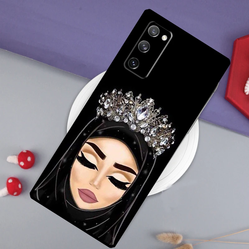 Islamic Hijab Girl Queen Case For Samsung Galaxy S23 S21 Ultra S22 Ultra Note 20 S8 S9 S10 Plus S10e S20 FE Phone Shell