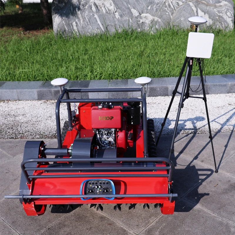 Cortador de césped personalizado para huerto, Robot de Control remoto, oruga de conducción automática, campo de Golf, cortacésped verde