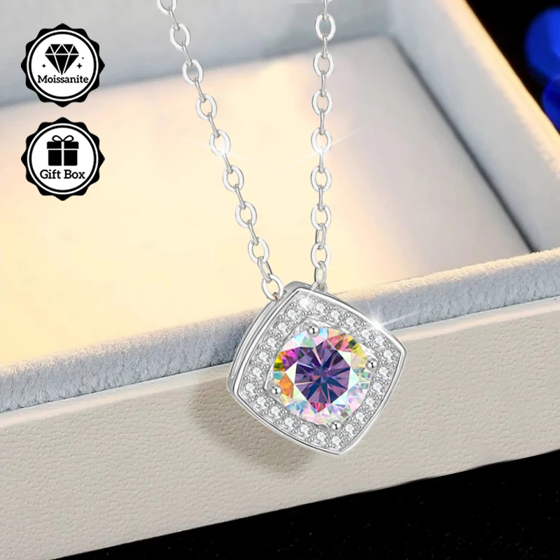 

High quality jewelry, Bohemian, Jewelry for women, hypoallergenic necklace, Christmas gift for, moissanite necklace for women,