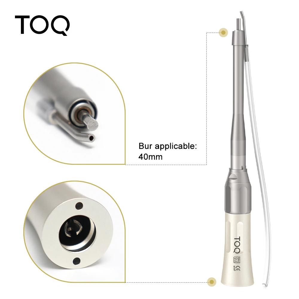 Dental Low Speed Handpiece 20 degree Angle Micro Surgery Surgical Straight Handpiece External Water Spray