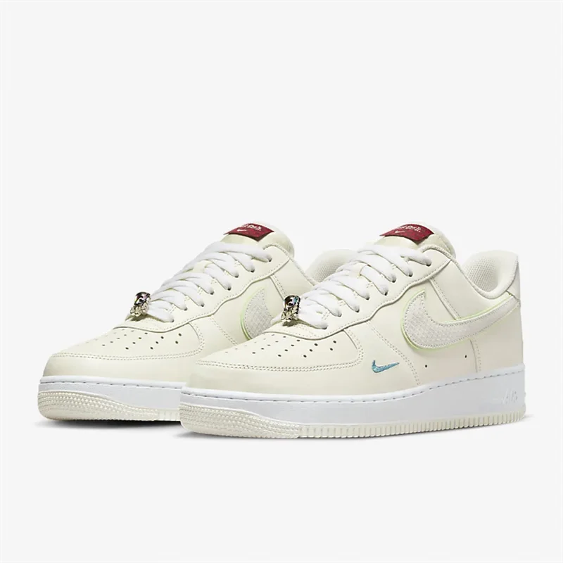 Nike Air Force 1 niska oryginalna męska i damska moda buty deskorolkowe sto casualowych mały haczyk beżowych