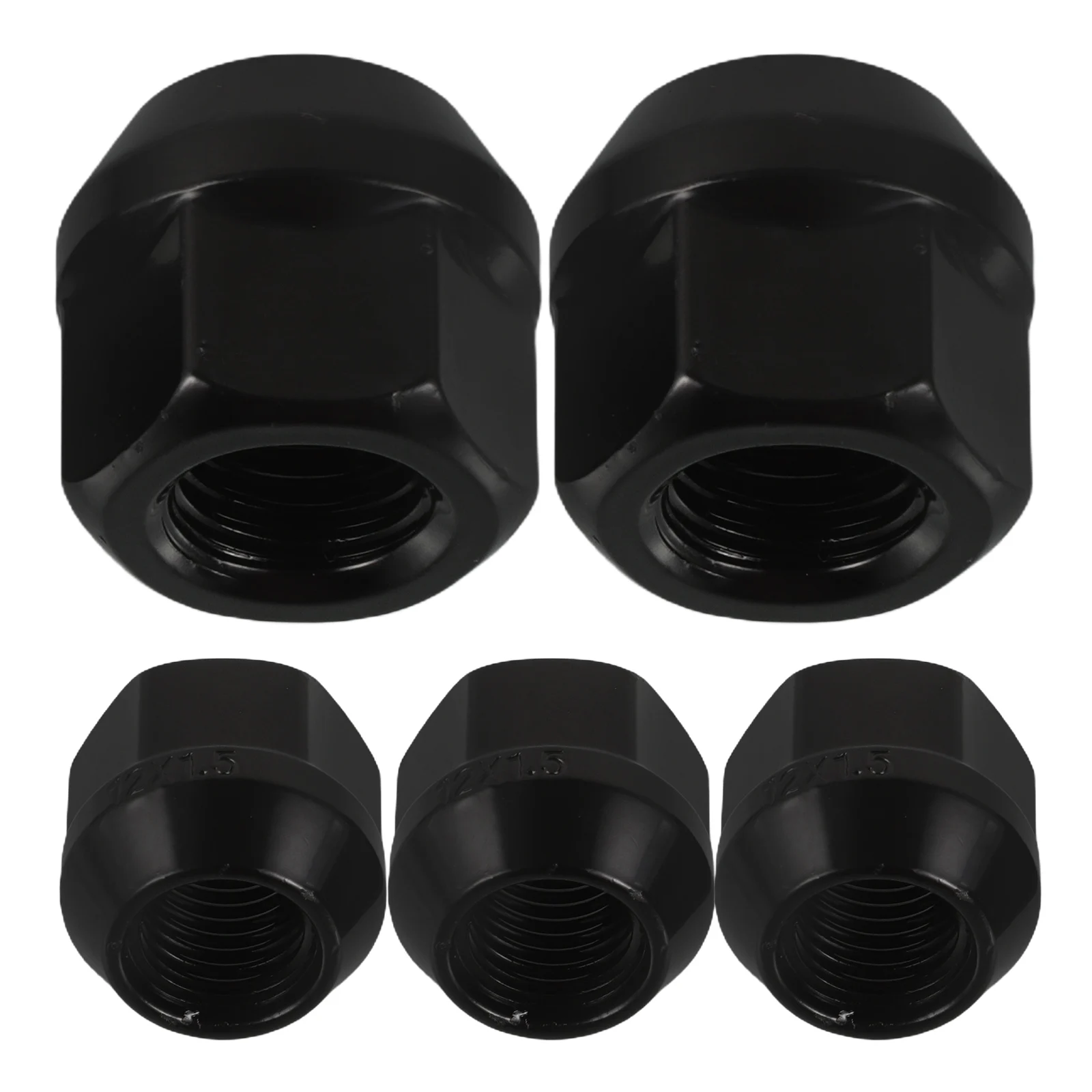 

5pcs Tire Hub Covers Replaceable Wheel Nut Wheel Lug Nut Cover Part Car Flange Lug Nuts Hexagonal Cap Metal Parts