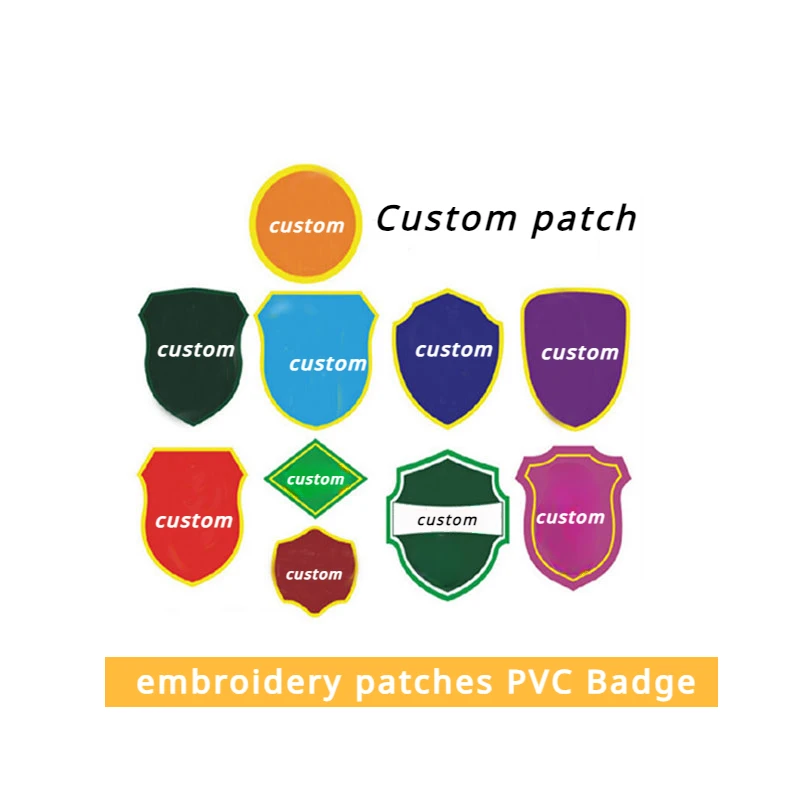 

Custom Embroidery Patches Badge Customize Your Exclusive Cloth Stickers Hook and Loop Applique