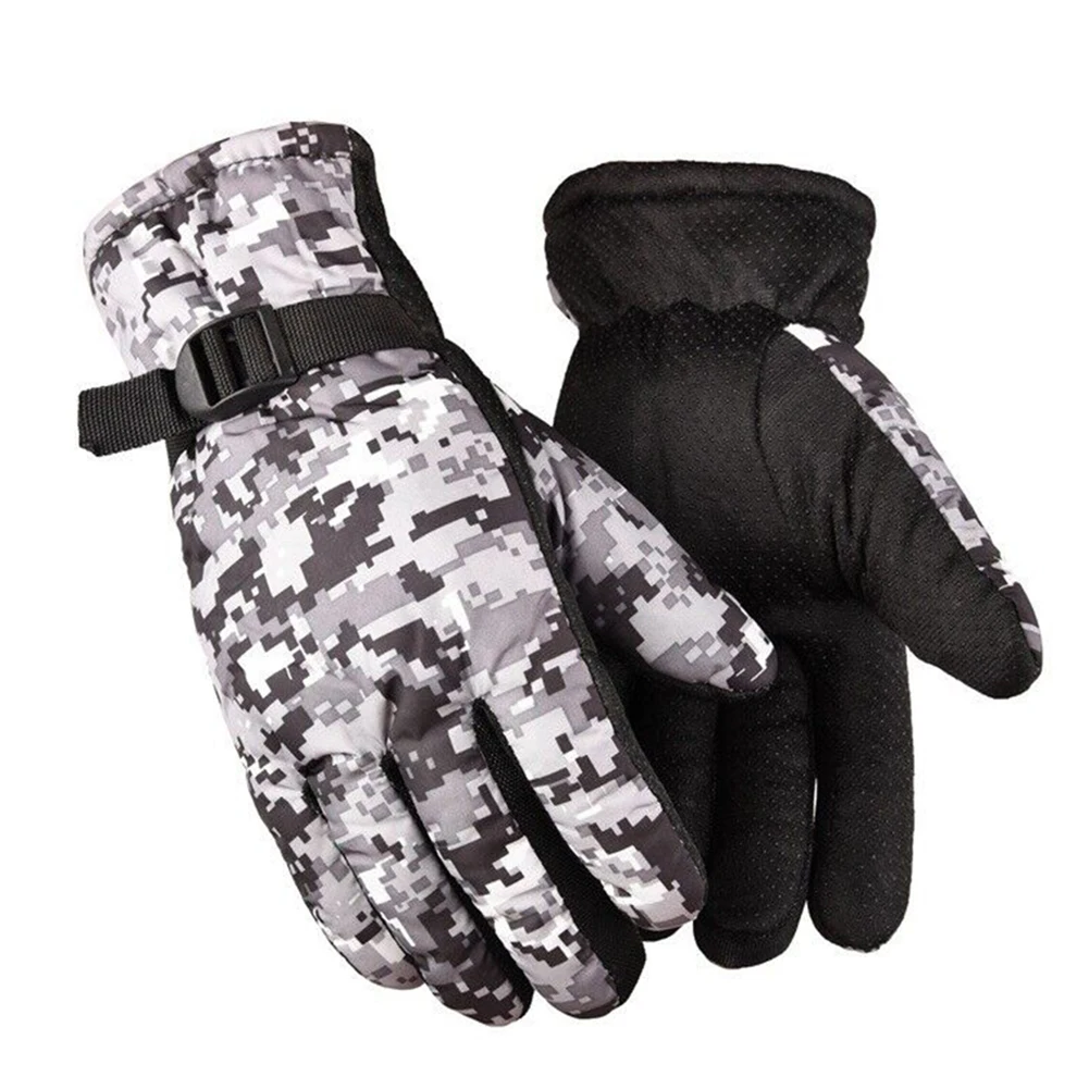 Guanti invernali da uomo e da donna con dita intere Guanti da sci Guanti caldi antiscivolo ultraleggeri Guanti impermeabili da neve per motociclisti