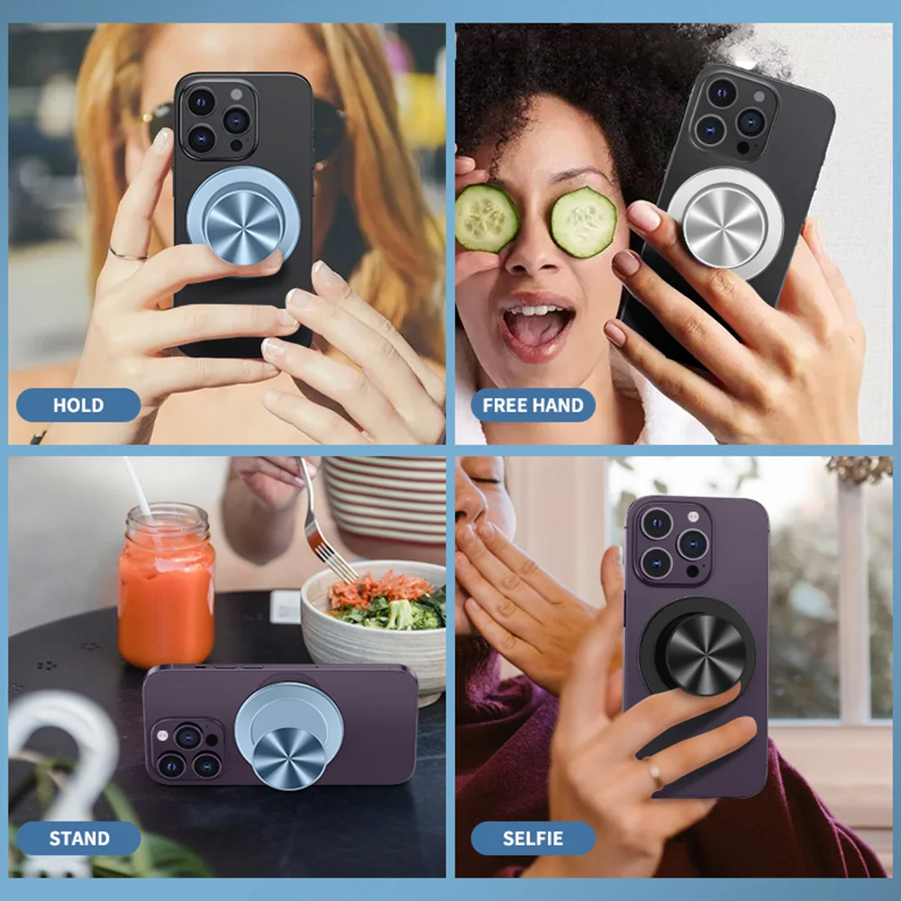 Universal  Compatible with Magsafe Stand Cellphone Holder Socket Pocket for iPhone For MagSafe Cases Phone