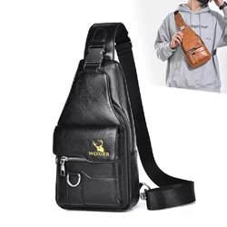 Men Cross Body Bag Sling Backpack Fashion Retro Travel Male Side Messenger Shoulder Chest Bag