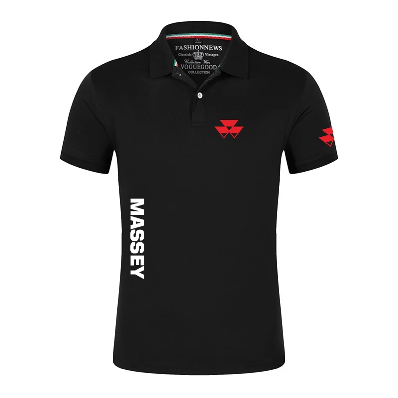 قميص بولو ماسي فيرغسون ، توبات عصرية للرجال ، أكمام قصيرة مطبوعة ، بلون واحد ، كلاسيكي ، كاجوال ، نحيف ، عادي ، صيف ، جديد ، #1