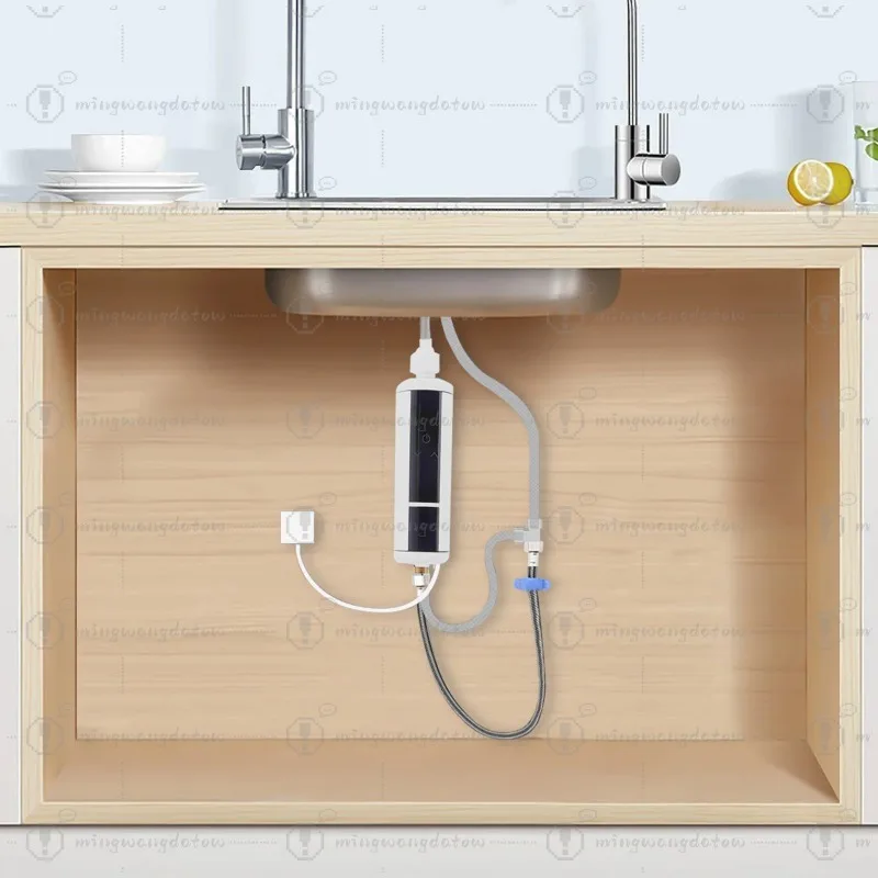 220V 3500W Small Intelligent Electric Water Heater Large Screen Model LED Display Mini Instant Hot Water Boiler For Kitchens Etc