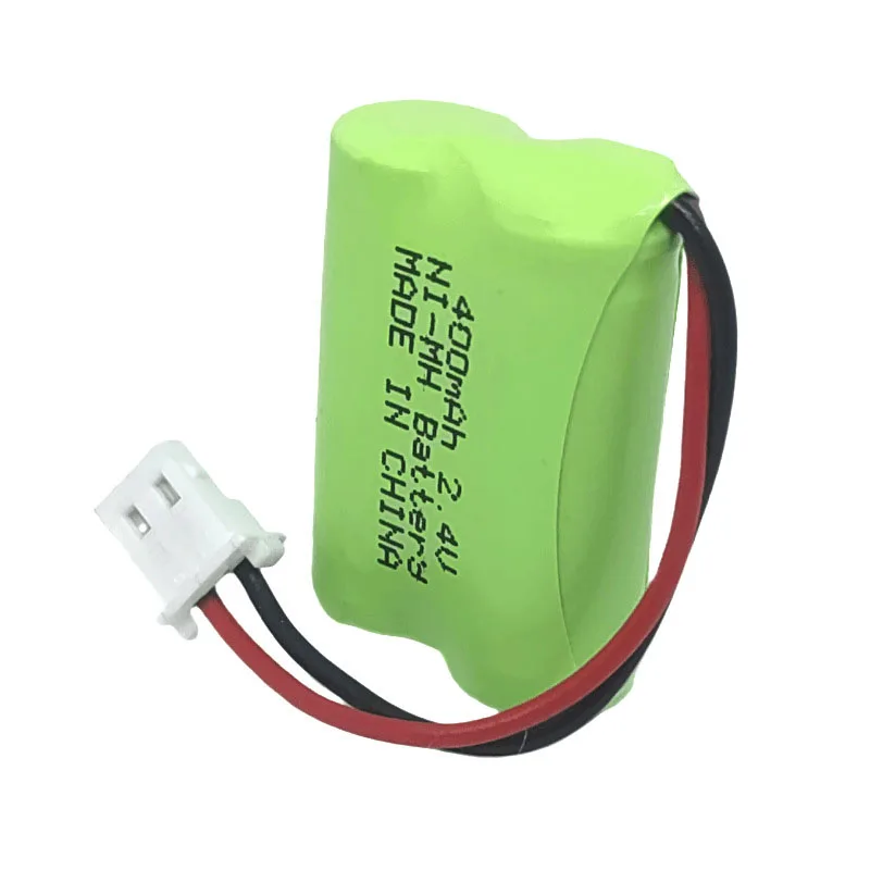 Akumulator 2.4v 2/3AAA 400mah telefon bezprzewodowy-ni-mh z 5264 2PIN awersem lub odwrotnym złączem 23AAA