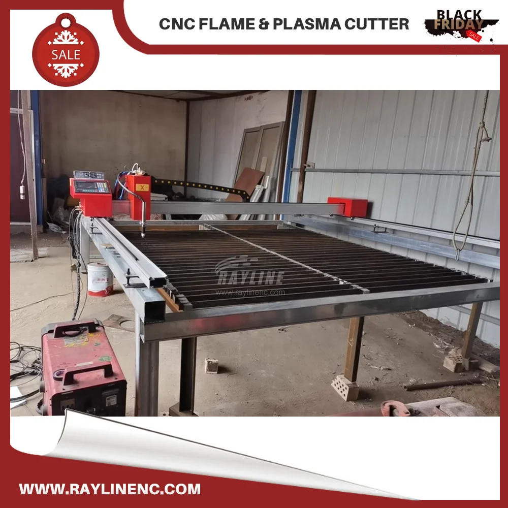 Gantry CNC 2-in-1 เครื่องตัดพลาสม่า/เปลวไฟสําหรับแผ่นเหล็ก 220V 120A เกรดอุตสาหกรรม