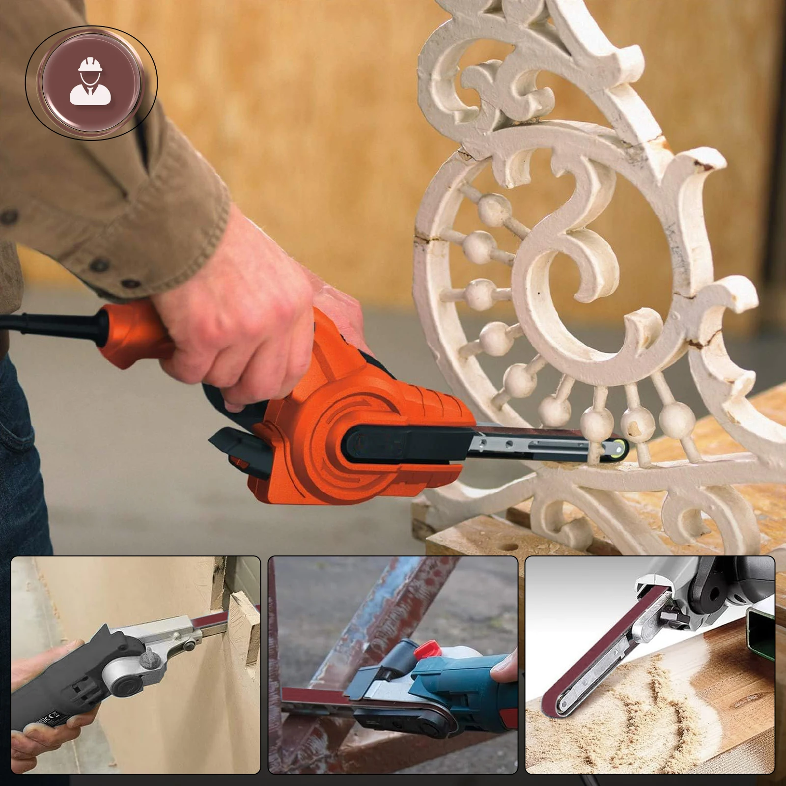 30 Stück 9 x 533 mm Schleifbänder, 533 x 9 mm Schleifband, 21 x 0,35 Zoll Schleiftuch mit Körnung 40 bis 400, weiches Tuch für Bandschleifer – Detail 6