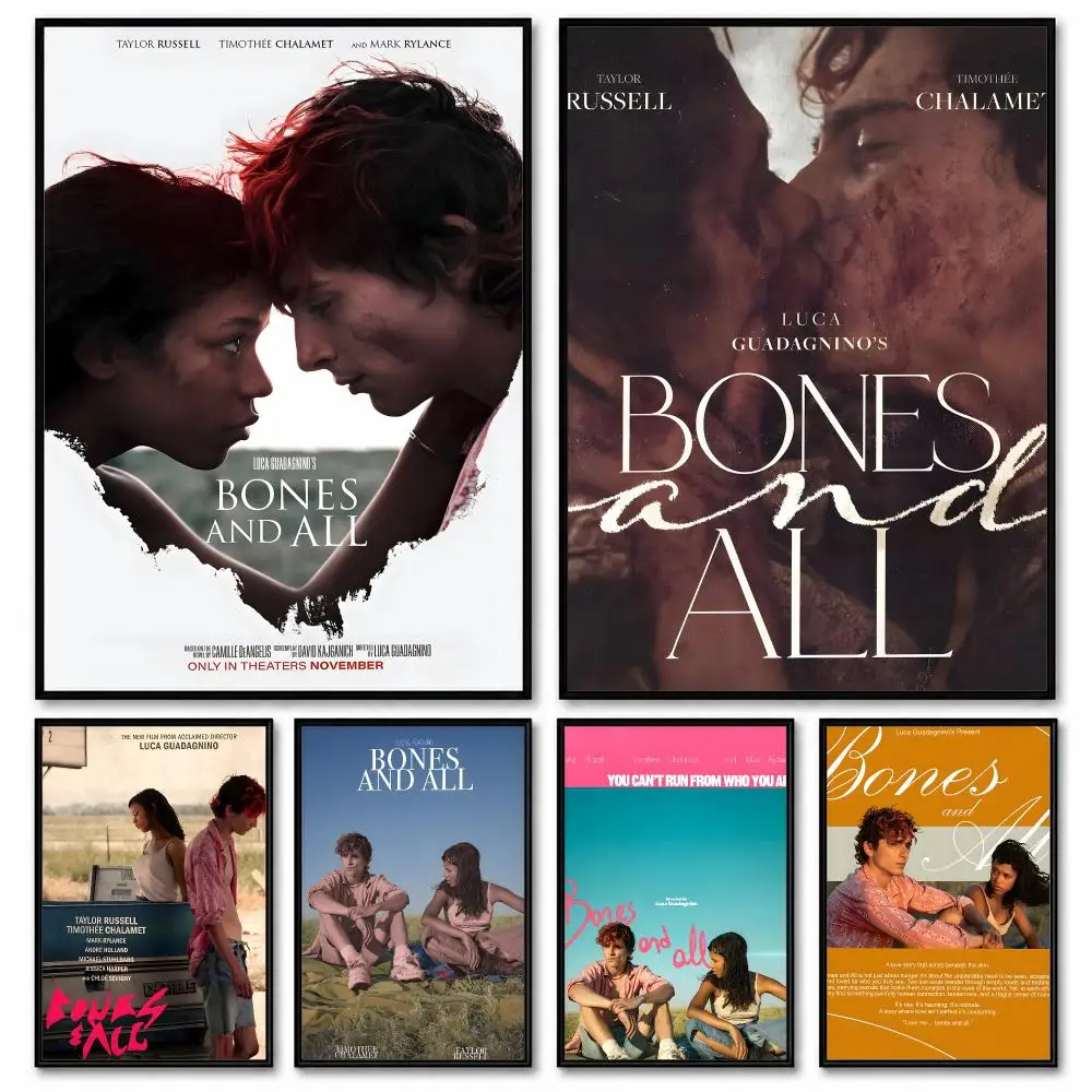 pelicula Bones And All Poster Room Decor Home Wall Art Printing Waterproof Garage BedRoom Posters Gift