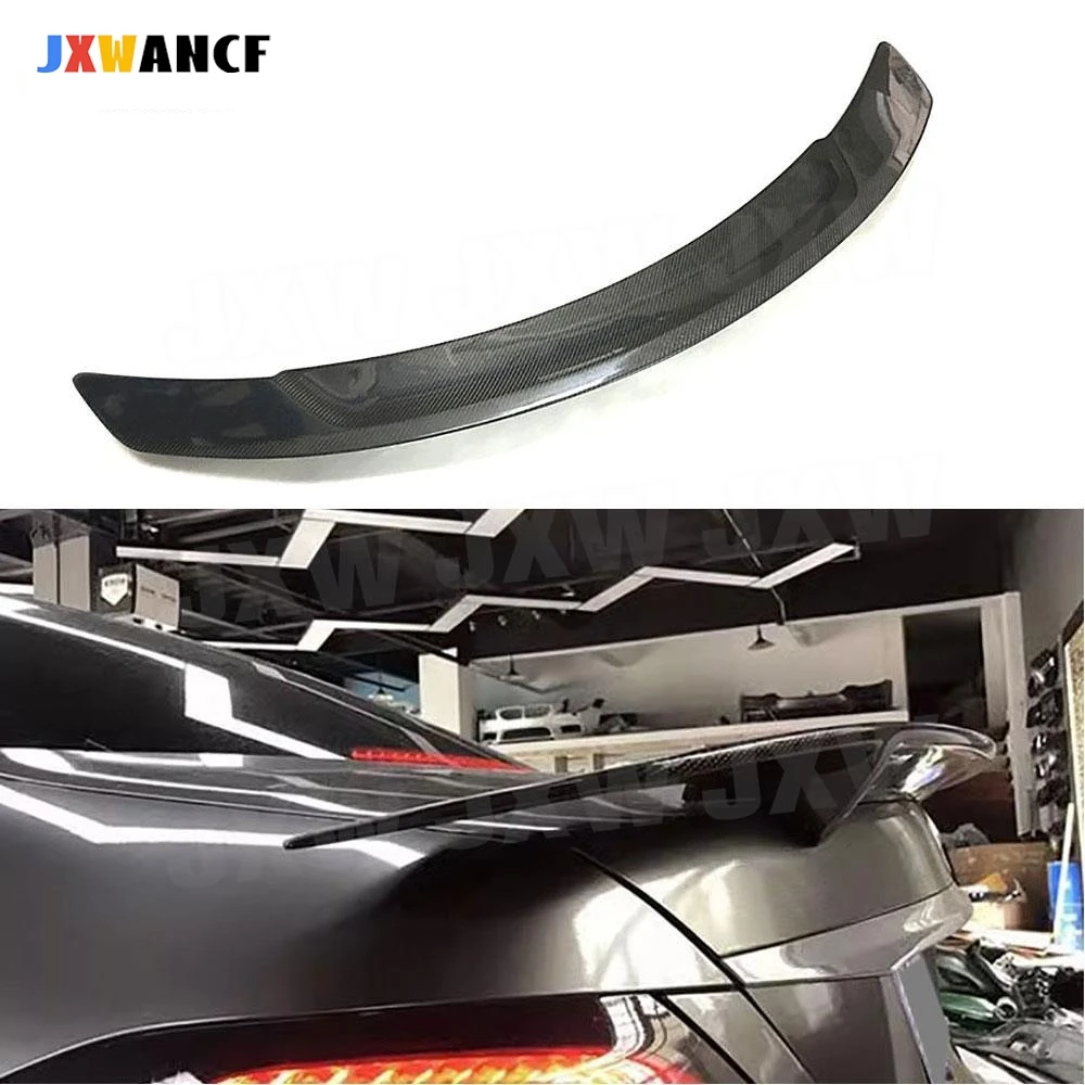 

JXWANCF задний бампер багажника из углеродного волокна, спойлер для Benz E Class W213 E63 AMG Sedan 2017-2019, украшение автомобиля Bodykit