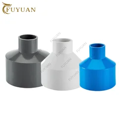Connecteur de réduction d'eau droit en PVC, 20/25/32/40/50/63mm, 1 pièce, pour jardin, d'argile, aquarium