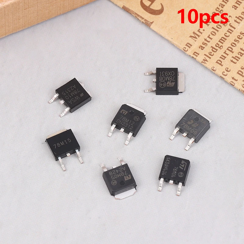 10pcs CJ78M05 78M06 78M08 78M09 78M10 78M12 78M15 L78M05CDT TO-252 Computer Accessories