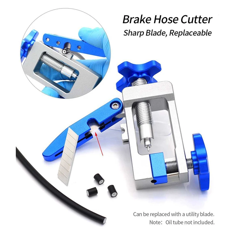 2 In 1 Bike Hydraulic Disc Brake Oil Needle Tools Driver Cable Pliers Olive Connector Insert BH59 BH90 Install Press Reusable A