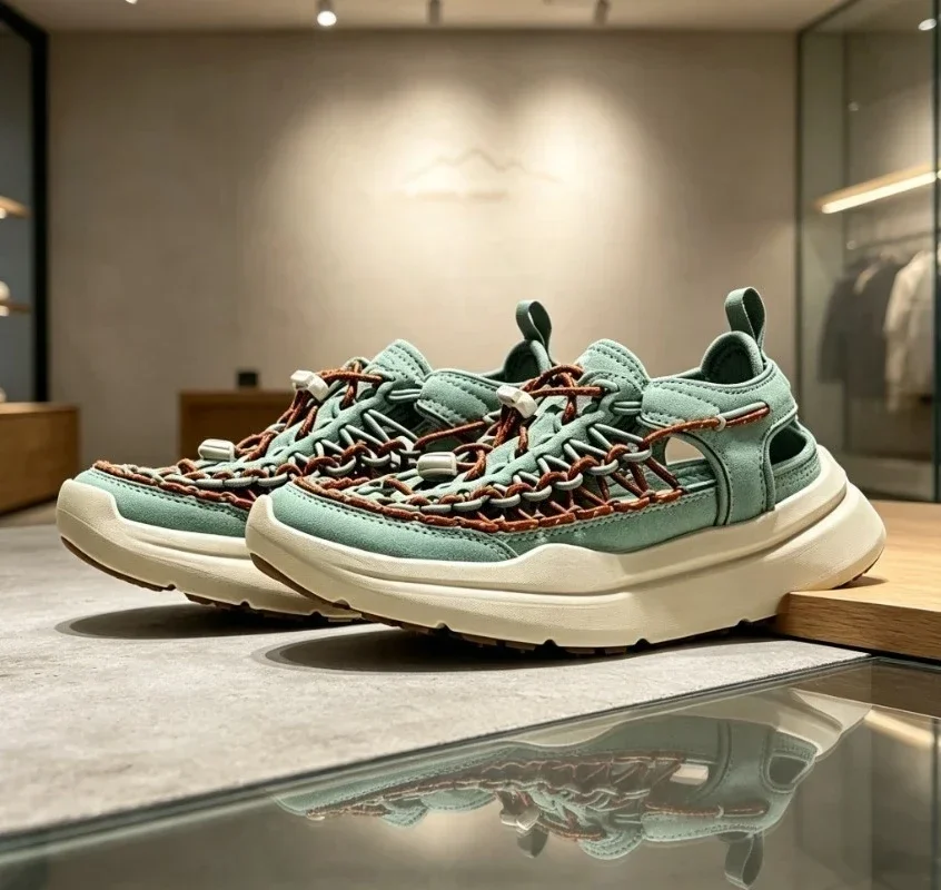 High End Fashion Breathable Woven Creek Shoes Outdoor Summer Comfort Unisex