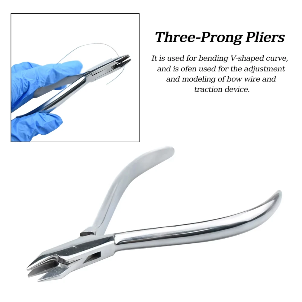 Professional 3-pin Vodontic Clamp for Shaping/Bending Steel Wire, Dentals Laboratory Tools, Dentals Clamp