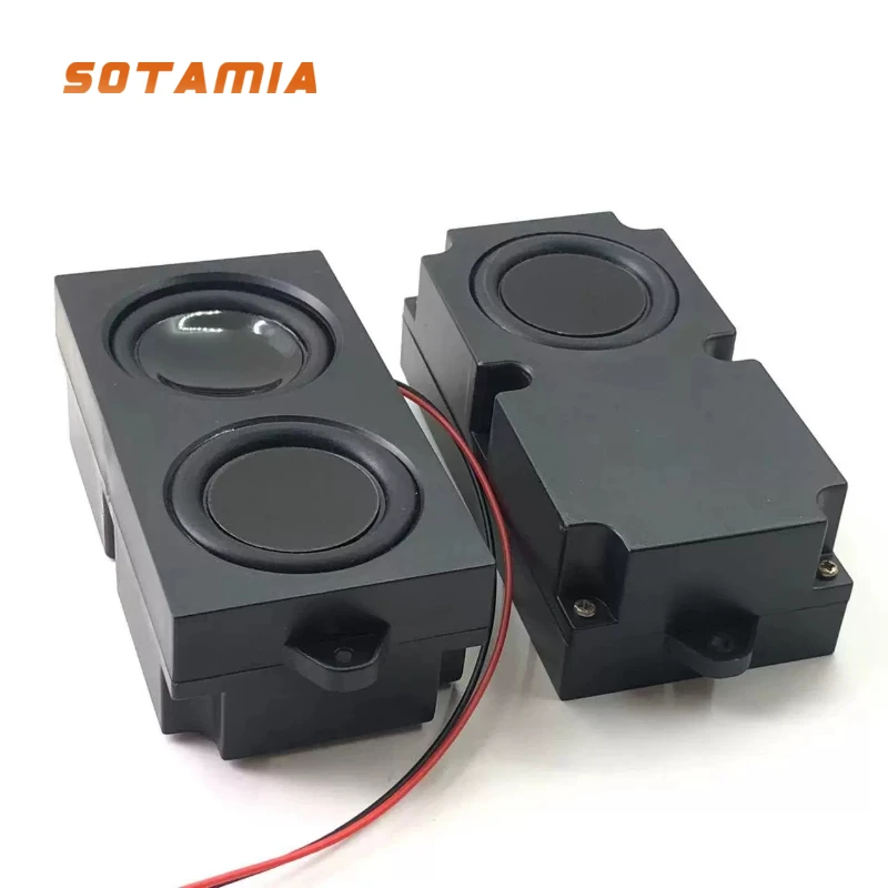 SOTAMIA 2Pcs 1.75-inch Subwoofer Passive Speaker 4 Ohm 5W Full Frequency Cavity Speaker DIY Desktop Computer Bluetooth Audio