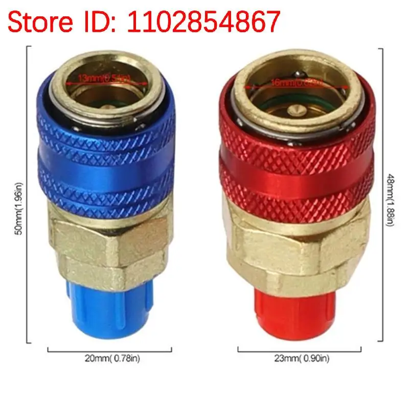 R134A Refrigerants Quick Coupling Adapters Coupler Converter Set Quick Coupler July 2025