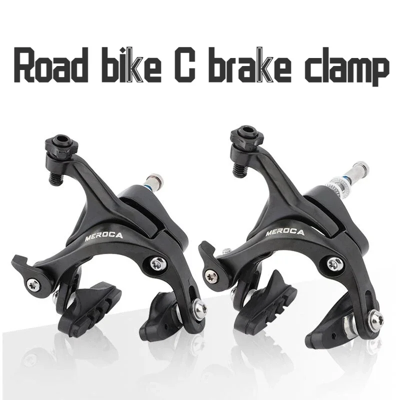 Road Bike C Brakes Aluminum Alloy Bicycle C Brake Caliper Front Rear Road Bicycle Brake Caliper Durable Bike Brakes Set