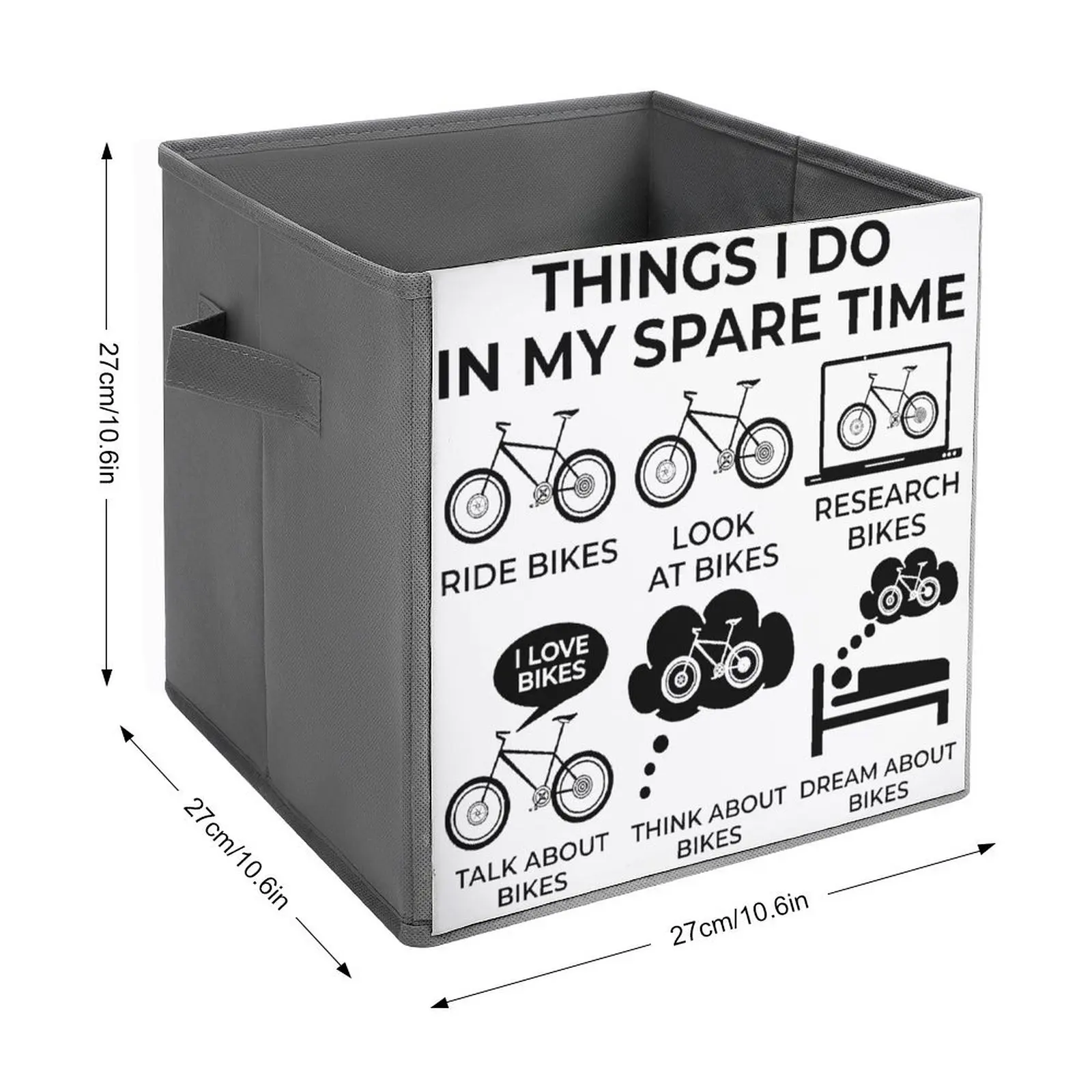 Storage Tank Things I Do In My Spare Time Bike Organizer Division Classic Folding Storage Box Super Soft Can Be Folded Staying B