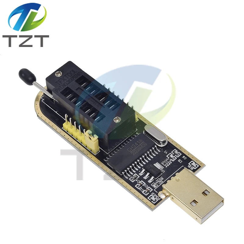 TZT CH341A CH341B 24 25 Series EEPROM Flash BIOS USB Programmer Module + SOIC8 SOP8 Test Clip For EEPROM 93CXX / 25CXX / 24CXX image 5