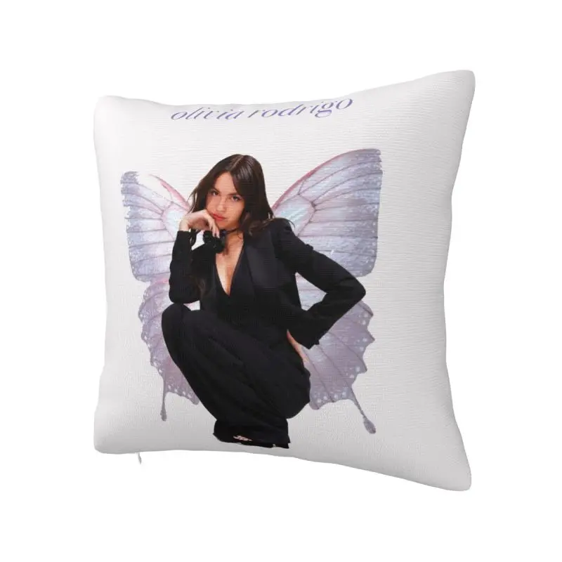 Custom O-Olivias Butterfly R-Rodrigos Square Pillow Cover Home Decor Cushions Throw Pillow for Living Room Double-sided Printing