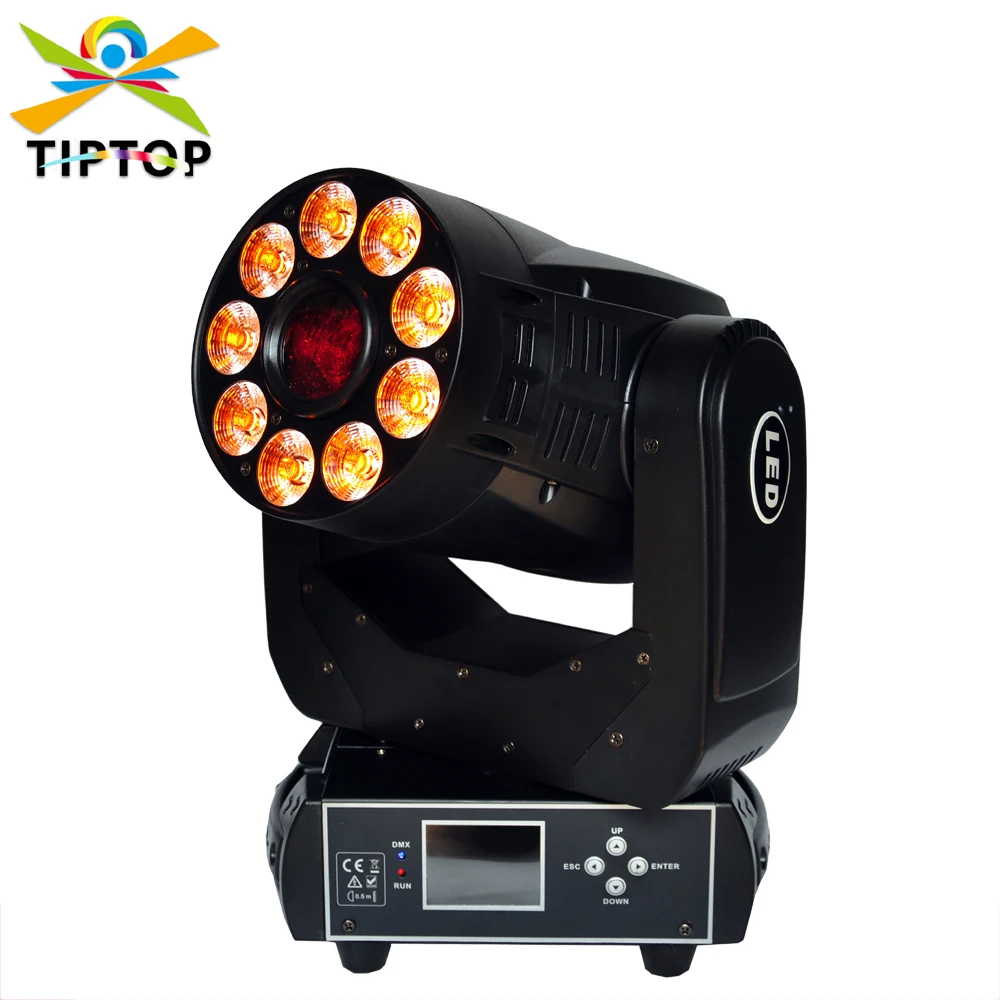 

Gigertop TP-L6K2 200W Wash Gobo 2IN1 Led Moving Head Stage Light 16/23 Channels 1 x 75W White Beam + 9 x 12W RGBWA UV 6IN1 Wash