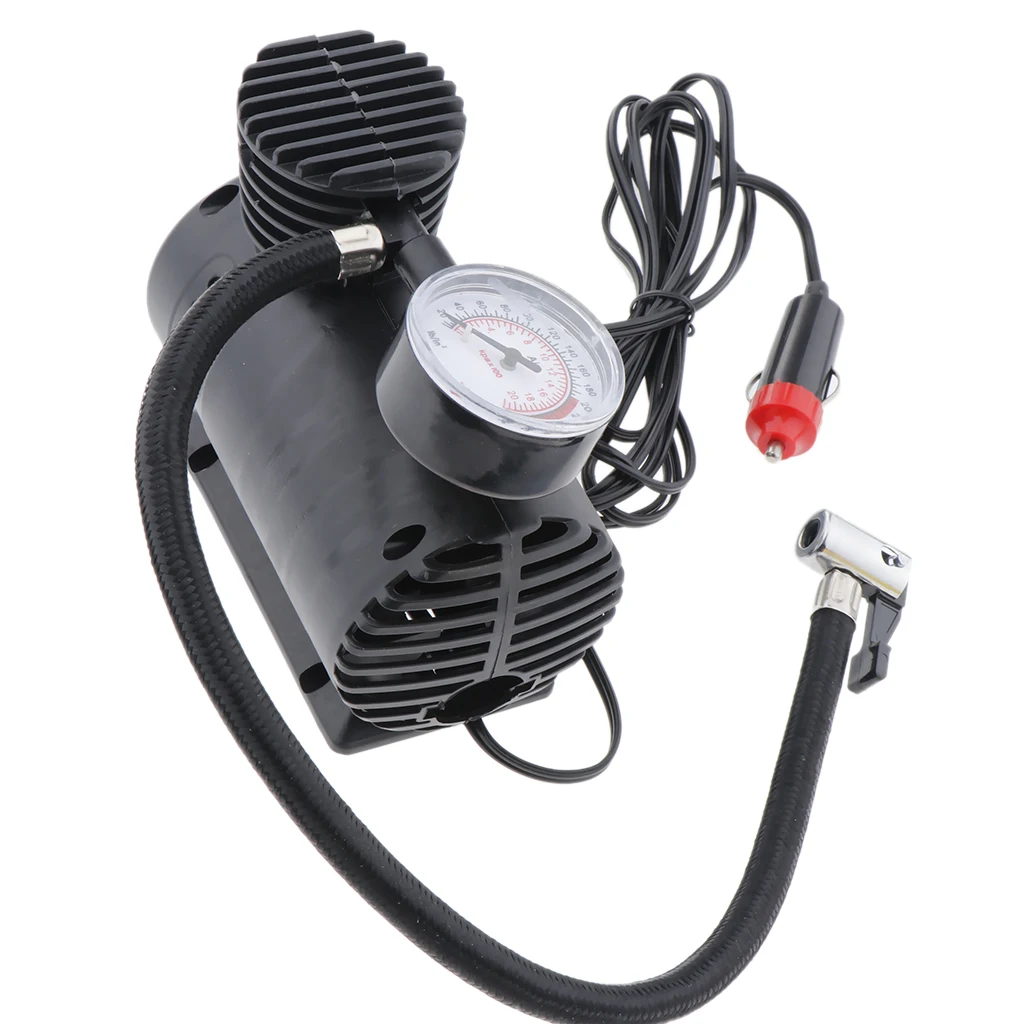 12V 300 PSI Car Tire Inflator Portable Air Compressor Auto Electric Inflator Tyre Pump for Car Motorcycle RV ATV Truck Etc