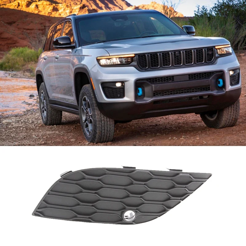 

Car Front Fog Light Bezel Cover For Jeep Grand Cherokee 2017-2022 Fog Light Grille Trim