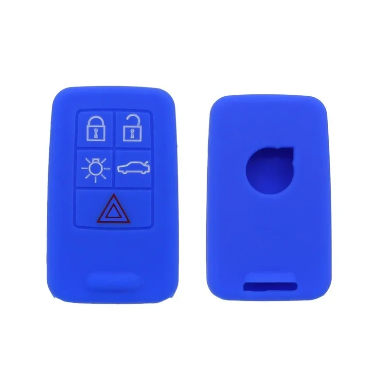 Silicone Car Key Case Cover Auto Flip Remote Key Skin Shell Holder for Volvo S60 S70 S80 S90 V60 XC60 XC70 V40 V50 V60 C30 V70