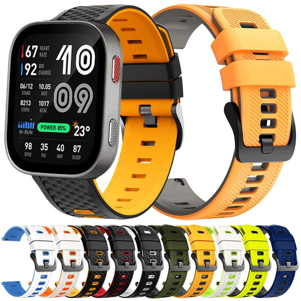 �y�Z�[�����z22mm���j�Z�b�N�X�V���R���o���h Amazfit Bip Max Bip6 5 46mm /Active Max/Balance 2/GTR 4 3 2 2e/Stratos 3 2/Cheetah Pro �E�H�b�`�X�g���b�v�p