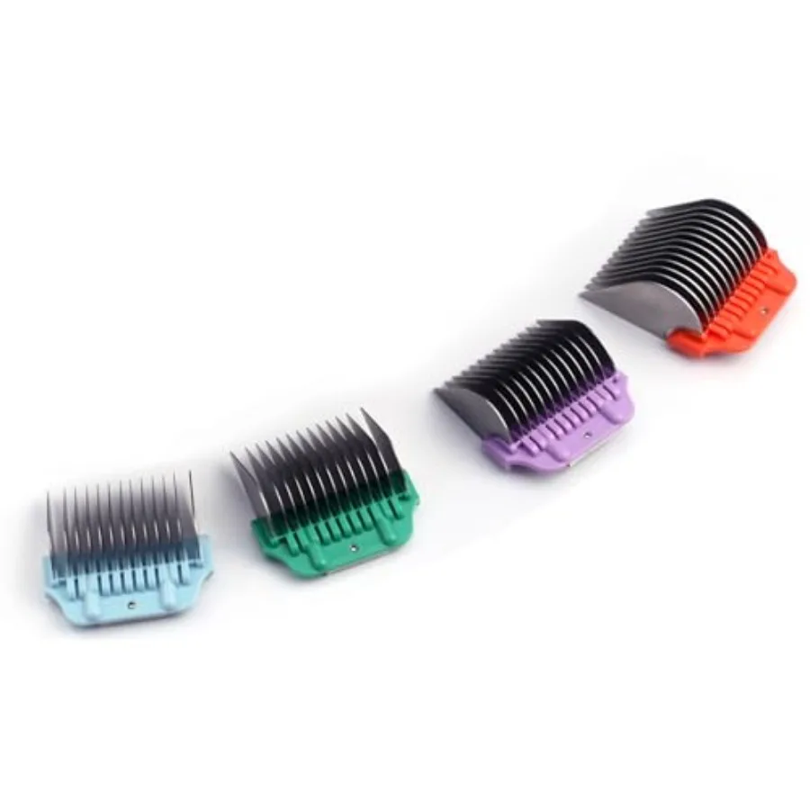 

Dog Animal Stainless Steel Wide Clipper Attachment Guard Comb Set for A5 Series Snap-On/Off Design Combs, Only Fir for 10W/15W/