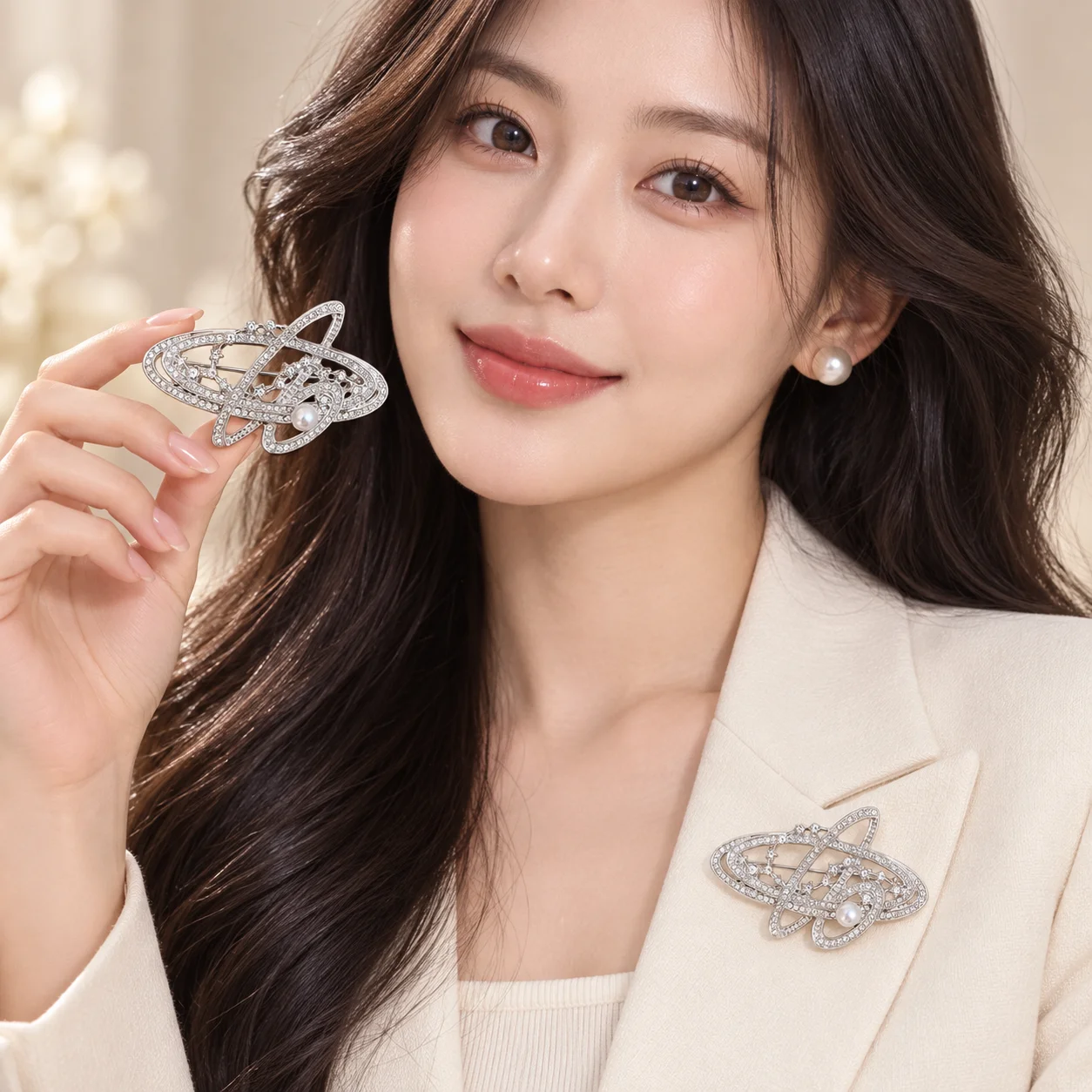 Imitation Pearl Rhinestone Pla - Photography Lighting Design ulasan dan harga
