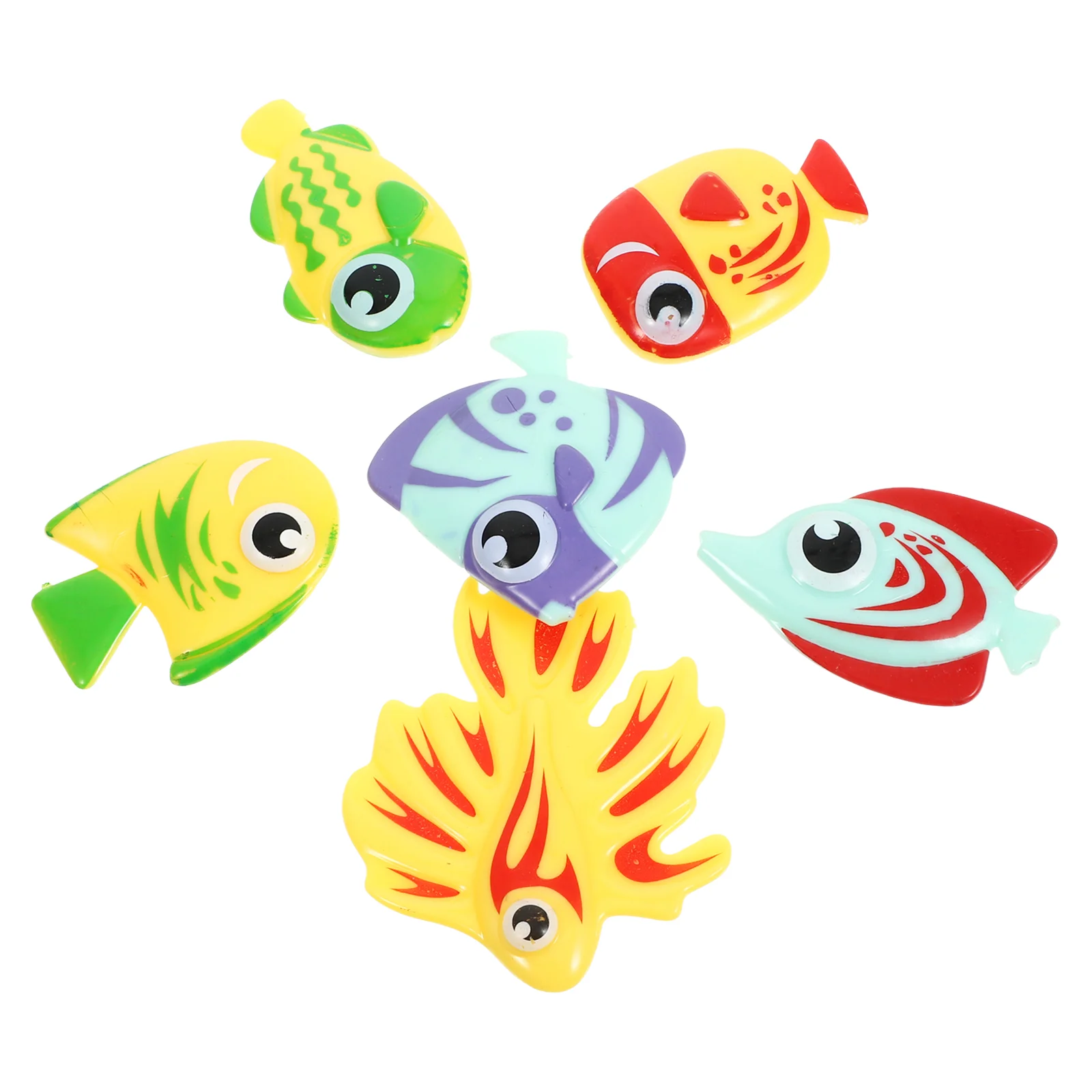 6 Pcs Diving Play Set Baby Swimming Toys Excellent Workmanship Pool Dive Fish Small Appealing Look Plastic Summer Cartoons