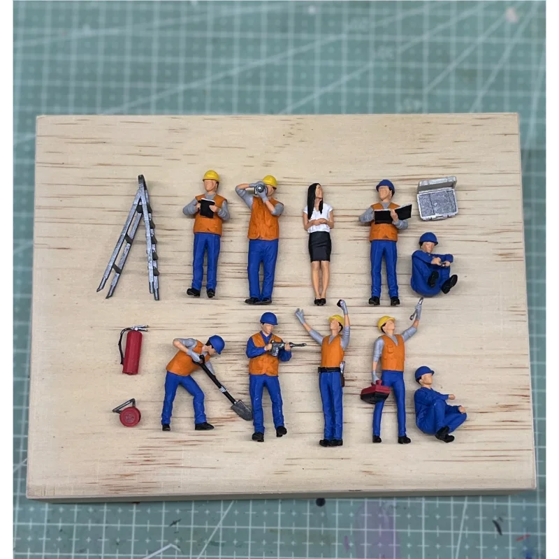 New Product in Stock 1/64 Construction Site Electric Drill Stool Ladder Miniature Model DIY Handmade Scene Matching Ornament Toy