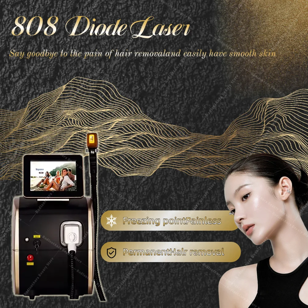 

3000W Professional 808nm Diode Laser Ice Titanium Laser Permanent Painless Physical Underarm Body Care Depilation Equipment